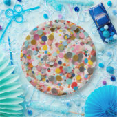 Confetti papieren borden! papieren bordje (Feest)