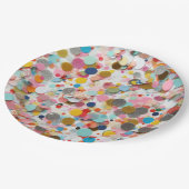 Confetti papieren borden! papieren bordje (Gekanteld)