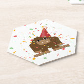 Confetti Party Bigfoot Kartonnen Onderzetters (Schuin)