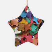 Confetti Party Carnival Colorful Paper Funny Keramisch Ornament (Rechts)
