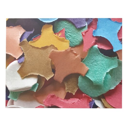 Confetti Party Carnival Colorful Paper Funny Notitieblok (Voorkant)