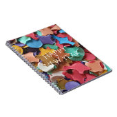 Confetti Party Carnival Colorful Paper Funny Notitieboek (Rechterzijde)