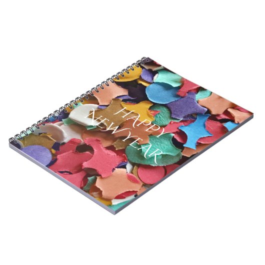 Confetti Party Carnival Colorful Paper Funny Notitieboek (Linkerzijde)