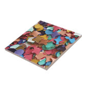 Confetti Party Carnival Colorful Paper Funny Tegeltje (Zijkant)