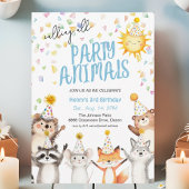 Confetti Party Forest Animals Party Petten Verjaar Kaart