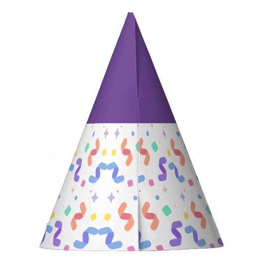 Confetti Party Pet Feesthoedjes (Achterkant)