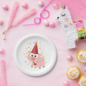 Confetti Party pig Papieren Bordje (Feest)