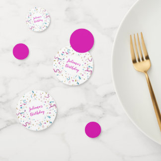 Confetti Party roze en Blue Sparkle Birthday