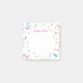 Confetti Party roze en Blue Sparkle Post-it® Notes (Voorkant)