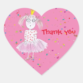 Confetti Party Roze Sticker