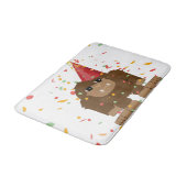 Confetti Party Sasquatch Bigfoot Badmat (Gekanteld)