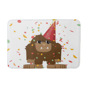 Confetti Party Sasquatch Bigfoot Badmat