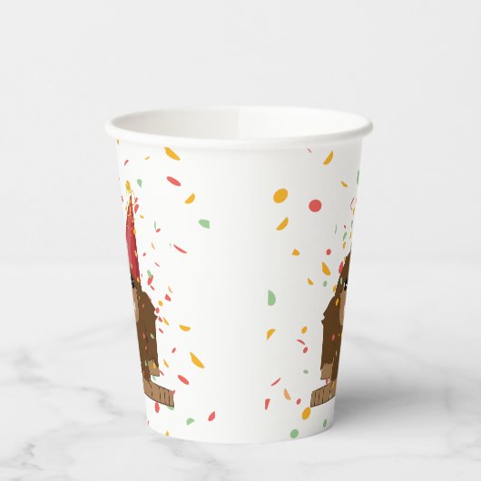 Confetti Party Sasquatch Bigfoot Papieren Bekers (Links)