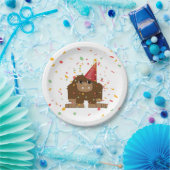Confetti Party Sasquatch Bigfoot Papieren Bordje (Feest)
