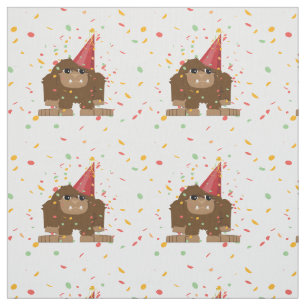 Confetti Party Sasquatch Bigfoot Stof