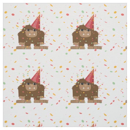 Confetti Party Sasquatch Bigfoot Stof (Swatch)