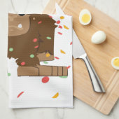 Confetti Party Sasquatch Bigfoot Theedoek (Quarter Fold)