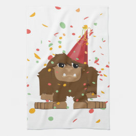 Confetti Party Sasquatch Bigfoot Theedoek