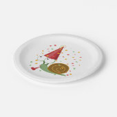 Confetti Party Slak Papieren Bordje (Gekanteld)