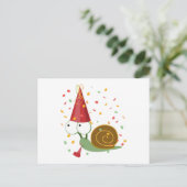 Confetti Party Slak Uitnodiging Briefkaart (Staand voorkant)