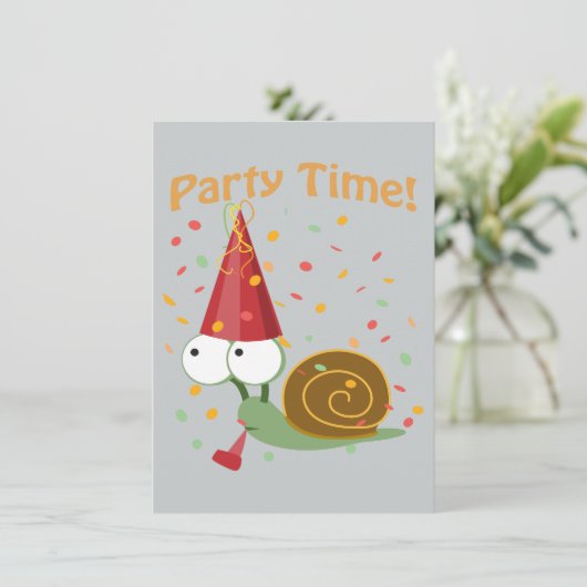 Confetti Party Time! slak Kaart (Staand voorkant)