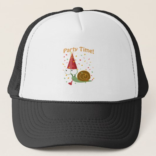 Confetti Party Time! slak Trucker Pet (Voorkant)