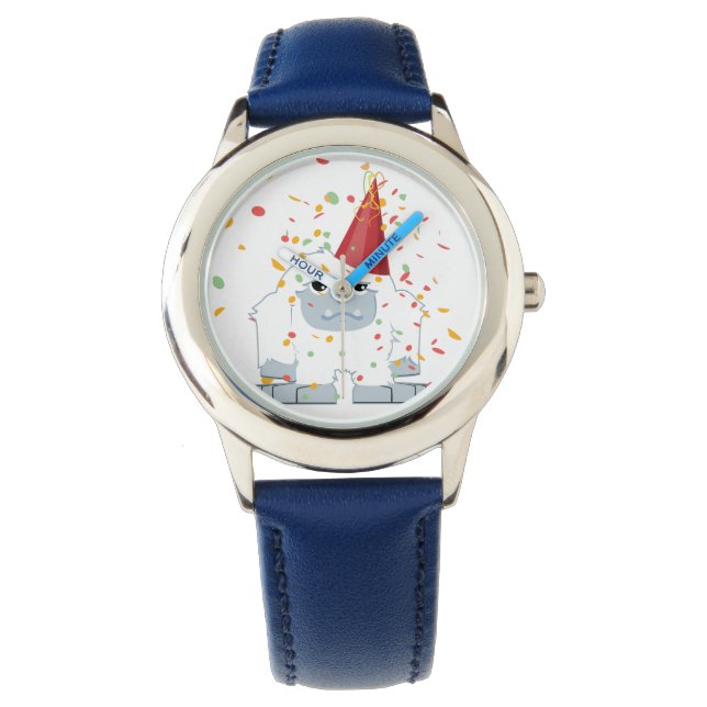 Confetti Party Yeti Horloge (Voorkant)