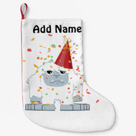 Confetti Party Yeti Kleine Kerstsok