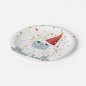 Confetti Party Yeti Papieren Bordje (Gekanteld)