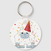 Confetti Party Yeti Sleutelhanger (Voorkant)