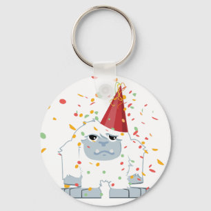 Confetti Party Yeti Sleutelhanger