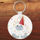 Confetti Party Yeti Sleutelhanger (Voorkant)