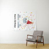 Confetti Party Yeti Wandkleed (In Situ (horizontaal))