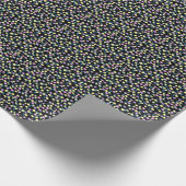 Confetti pasteelschilderspier cadeaupapier (Hoek)