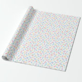 Confetti Pastels (Sprinkles) Cadeaupapier (Uitgerold)