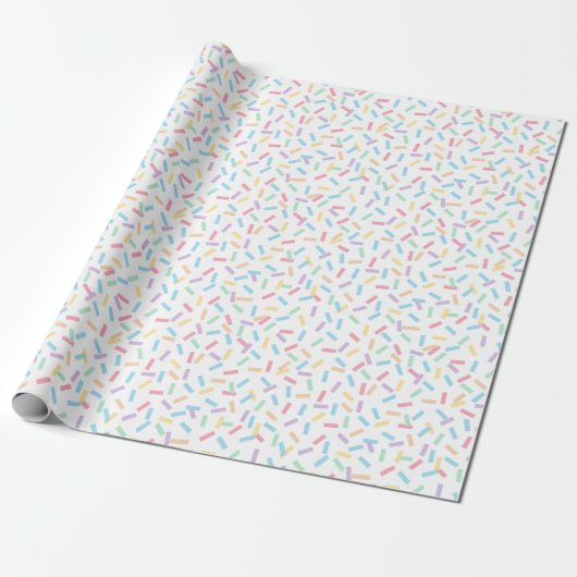 Confetti Pastels (Sprinkles) Cadeaupapier (Uitgerold)