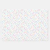 Confetti Pastels (Sprinkles) Inpakpapier Vel (Voorkant 3)