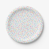 Confetti Pastels (Sprinkles) Papieren Bordje (Voorkant)