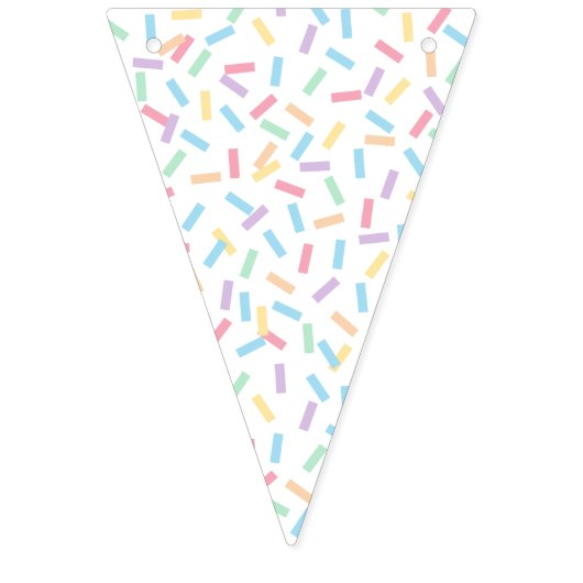 Confetti Pastels (Sprinkles-Solids) Vlaggetjes (Eerste vlag)