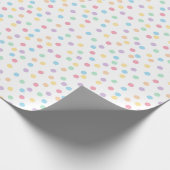 Confetti Pastels (Stippen) Cadeaupapier (Hoek)