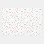 Confetti Pastels (Stippen) Inpakpapier Vel (Voorkant 3)