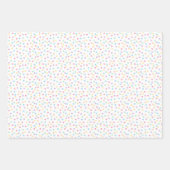 Confetti Pastels (Stippen) Inpakpapier Vel (Voorkant)