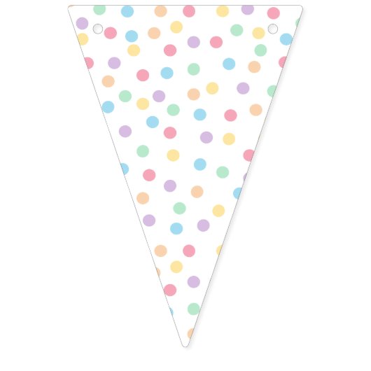 Confetti Pastels (Stippen) Vlaggetjes (Derde vlag)