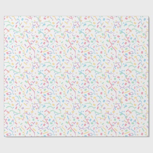 Confetti Pastels (Verrassing) Cadeaupapier (Vlak)