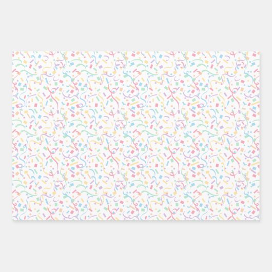 Confetti Pastels (Verrassing) Inpakpapier Vel (Voorkant 2)
