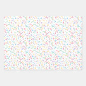 Confetti Pastels (Verrassing) Inpakpapier Vel (Voorkant)