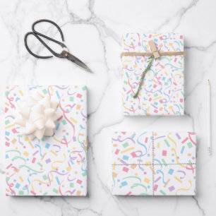 Confetti Pastels (Verrassing) Inpakpapier Vel