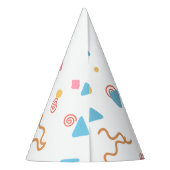 Confetti Patroon Partij Pet Feesthoedjes (Achterkant)