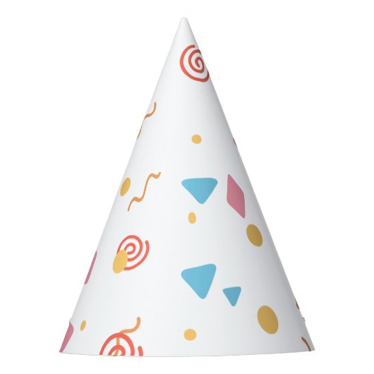 Confetti Patroon Partij Pet Feesthoedjes (Voorkant)