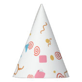 Confetti Patroon Partij Pet Feesthoedjes (Links)